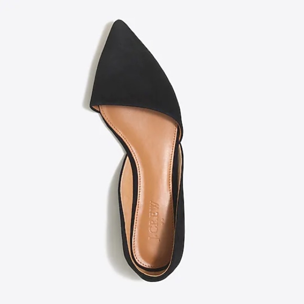 J.Crew Zoe Suede d'Orsay Flats